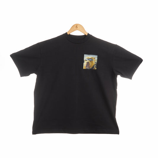 Pitbull With Shades Boxy T shirt